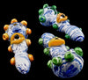 Luminous Eyes Glass Smoking Tobacco Pipe | Outer Limit Sales - 1892