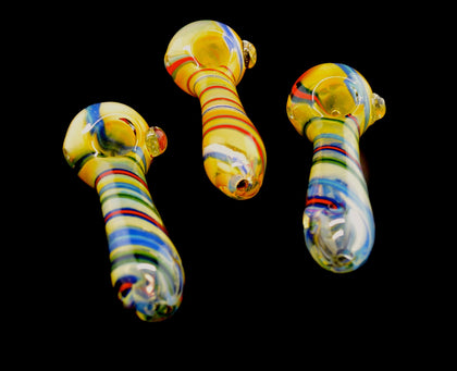 Color Changing Glass Pipes, Unique Collectible Glass Pipe -1781