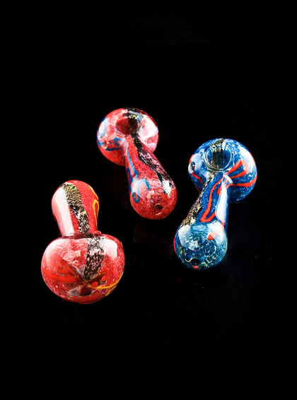 4.5 Heavy Frit Smoking Glass Pipe-Outer Limit Sales-179