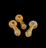 Gold Flaming Smoking Glass Pipe-691