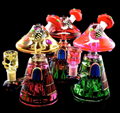 Liquid Smoking Glass Water Pipe Totally Mushroom Style and Heavy Style only make 6B GALSS -2023B34