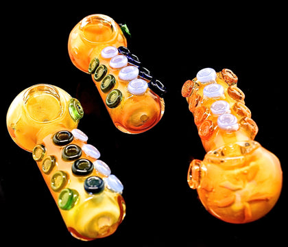 Gold Fumed Glass Pipe | Outer Limit Sales -1895