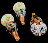 Glass Smoking Pipe/Curved Glass Pipe /Green Smoking Pipe /Collectors Pipe - 1783