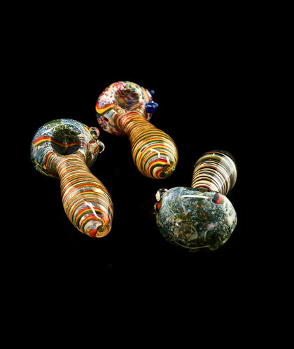 Galaxy Frit Pipe | Colorful Smoking Glass Pipe-Outer Limit Sales-614