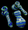 Heavy Worked Hammer Bubbler Pipe | Reversible Hammer -1973