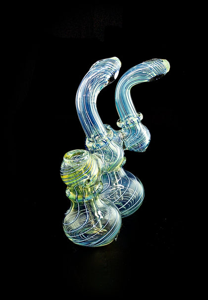 Crystal Glass Smoking Bubbler | Bubbler | Sherlock Bubbler-Outer Limit Sales-499