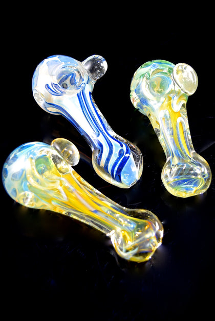 Melted Ball Glass Pipe | Hand Glass Pipe | Outer Limit Sales-1054