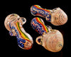 Rasta Style Colorful Smoking Glass Pipe hand Pipe Spoon Pipe -1936