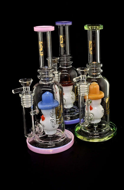 11 inches colorful water pipe with beautiful face per by 6b glass