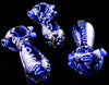 4" Blue Fancy colors Smoking Glass Pipe only wholesale -1786