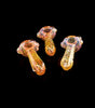 Gold & Silver Fumed Inside Out Glass Dry Hand Pipe –Outer Limit Sales-684