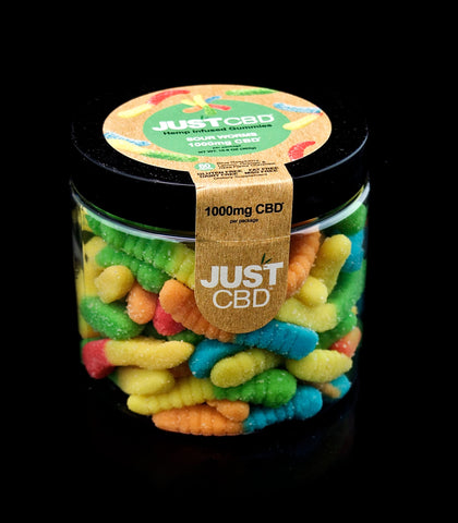 JUST CBD-GUMMIES-1000MG | SOUR WORMS BEARS | Outer Limit Sales-852