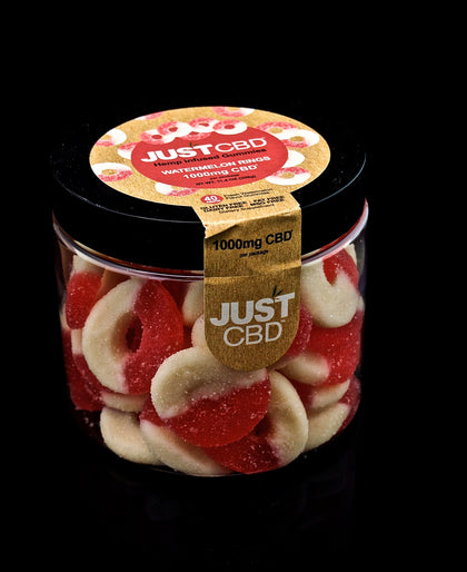 JUST CBD-GUMMIES-1000MG | WATERMELON RINGS | Outer Limit Sales-853