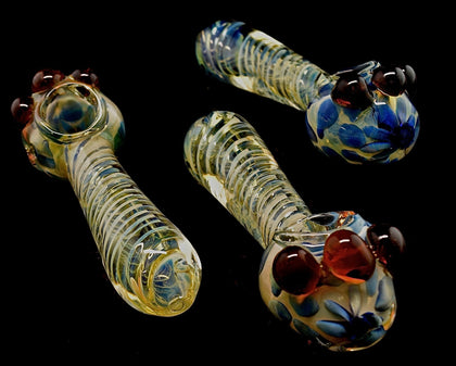 5” Fumed Tornado Twister Glass Pipe, Glass Pipe, Pipe, Glass Pipes, Smoking Pipe, Pipe for Smoking, Tobacco Pipe, Smoking Pipes, Gift-1935