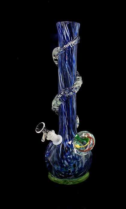 Soft Glass Water Pipe - Three Tone (12