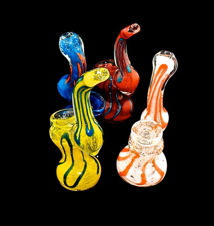 Crayon Squiggle Glass Bubbler | Outer Limit Sales-498