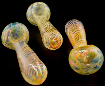 Fancy Glass Smoking Pipe with Swirls, Glass Pipes, Glass Pipe, Smoking Pipes, Tobacco Pipes, Girly Pipe, Unique, Glass bowl-1802