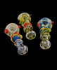 Red, Orange, Yellow, Teal, and Blue Glass Tobacco Pipe-1242