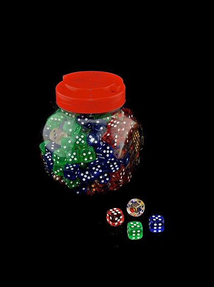 Dice Jar ASST Color 200 pcs CT