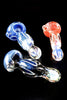 Thick Color Changing Flower Frit Glass Pipe -1403