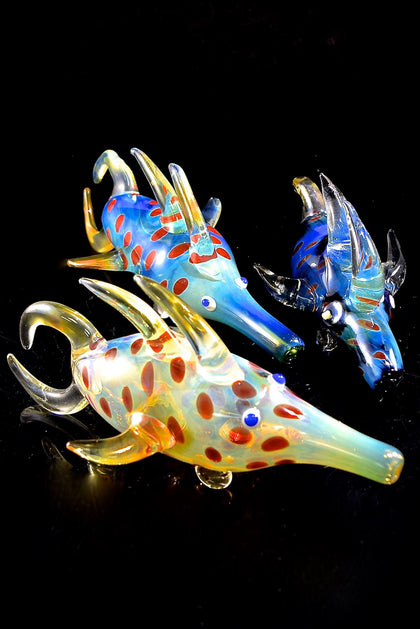 Color Changing Glass Fish Pipe | Animals Pipe | Outer Limit Sales-454