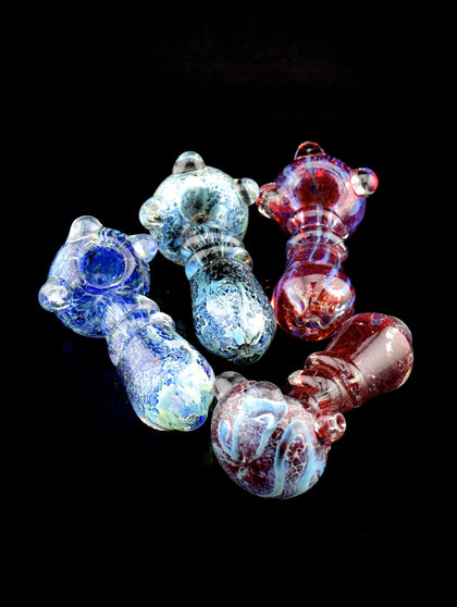 Multicolor Color Changing Striped Glass Pipe