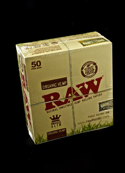 Raw Rolling Papers Perforated Wide Cotton Filter Tips Full Box Of 50 Packs