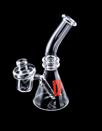 MINI QUARTZ BANGER WITH CAP WATER PIPE