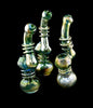 Vibrant Green-Blue Glass Bubbler | Outer Limit Sales -1458